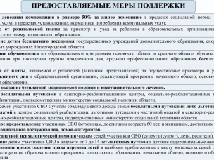 Прокуратура разъясняет. Предоставляемые меры поддержки