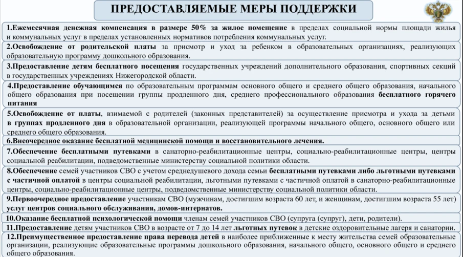 Прокуратура разъясняет. Предоставляемые меры поддержки