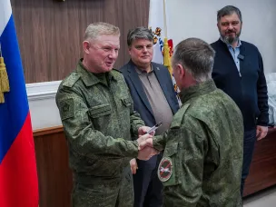 Резервистам «БАРС-НН» присвоили очередные воинские звания и вручили почетные награды