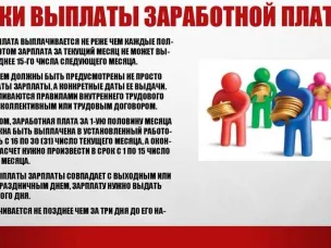 Сроки выплаты заработной платы